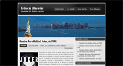Desktop Screenshot of cronicasliterarias.com