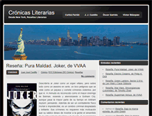 Tablet Screenshot of cronicasliterarias.com
